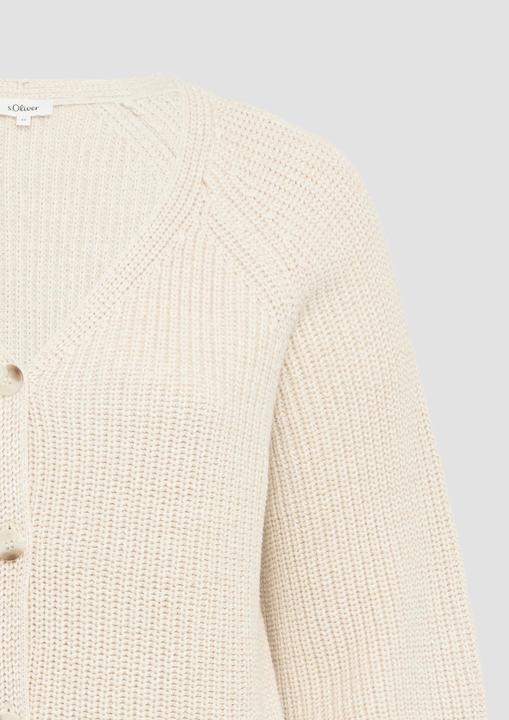 Immagine prodotto S.Oliver Strickjacke Strukturierter Cardigan im Relaxed Fit aus Baumwollmix (46)
