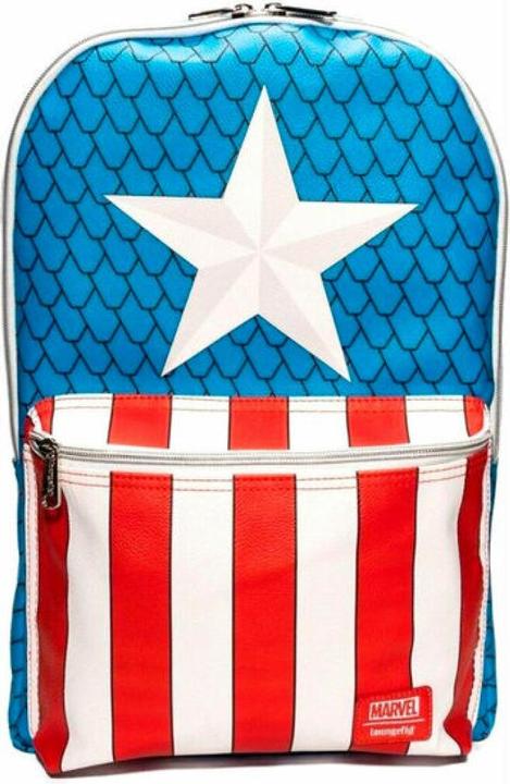 Produktbild Loungefly Marvel Captain America Rucksack with pin 45cm