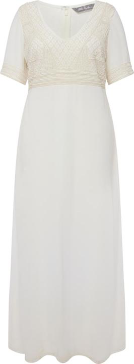 Produktbild Ulla Popken Hochzeitskleid, Perlenstickerei, V-Ausschnitt, Halbarm (46)