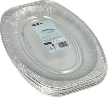 Produktbild Papstar Servierplatten Alu oval (10 x)