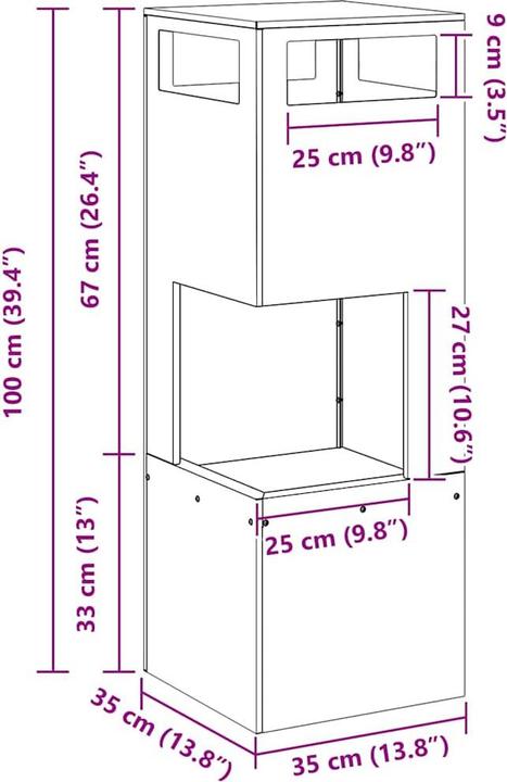 Immagine prodotto vidaXL Outdoor Feuerplatz (35 cm)