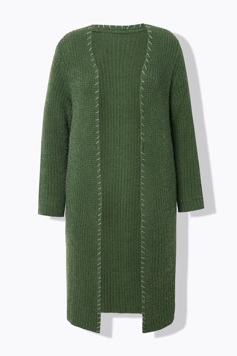 Produktbild Miamoda Strickjacke, extra lang, Ausschnitt mit Zierstich (60)