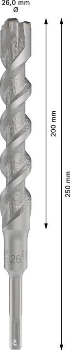 Actual product image Bosch Zubehör PRO SDS plus-5X hammer drill bit, 26 x 200 x 250 mm (26 millimetres)
