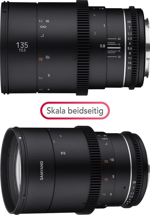Image du produit Samyang MF 135mm T2,2 VDSLR MK2 Canon EF (Canon EF, APS-C / DX, Micro Four Thirds, Plein format)