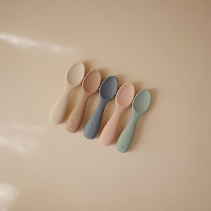 Actual product image Mushie Silicone spoon