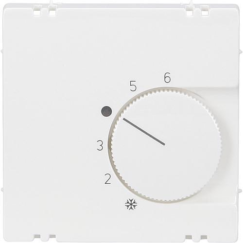 Produktbild ALRE Regeltechnik Abdeckung für Raumtemperaturregler JZ-001.100 55x55mm glanz reinweiss
