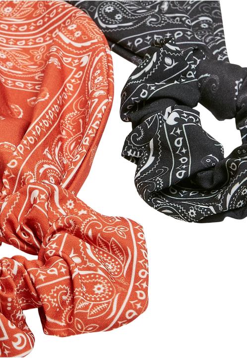 Produktbild Urban Classics Bandana Print Scrunchies With XXL Bow 2-Pack