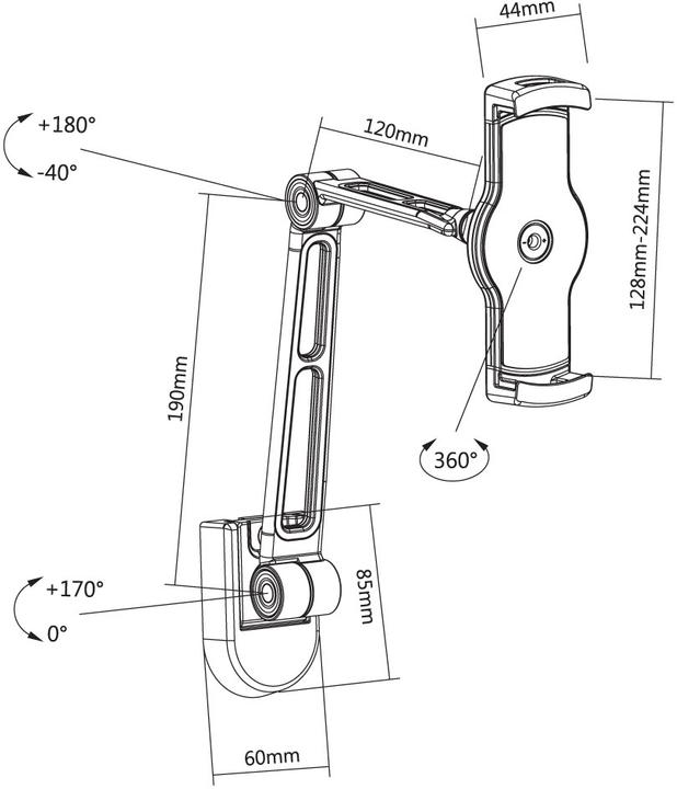 Immagine prodotto Reflecta Supporto universale per tablet Tabula Wall II