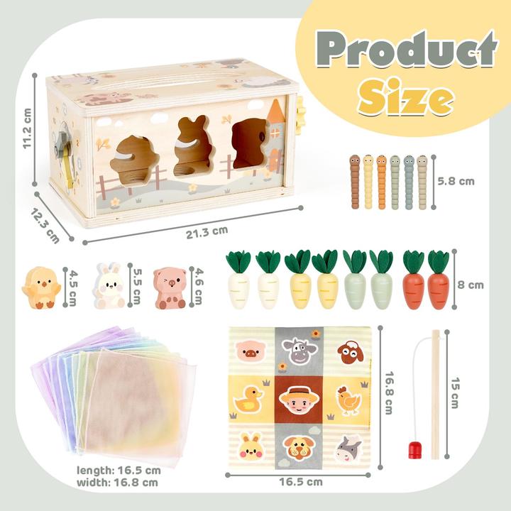 Produktbild Activity Board 6 in 1 Stoffbox Babyspielzeug von Motor Toys