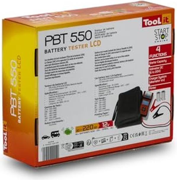 Immagine prodotto GYS PBT 550 Tester per batterie auto 12 V