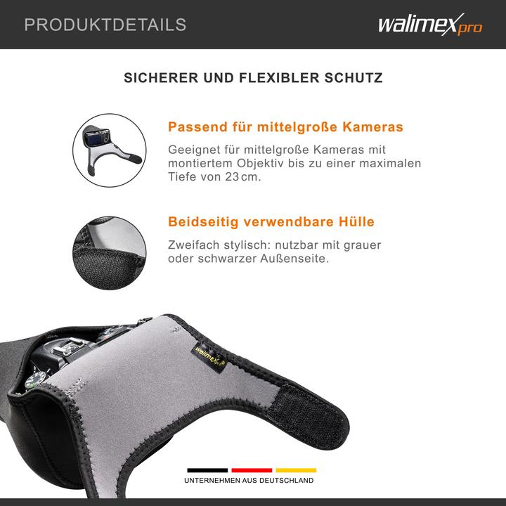 Produktbild Walimex Neopren Kamera- Schutzhülle L (Kamera Etui, 5.15 l)