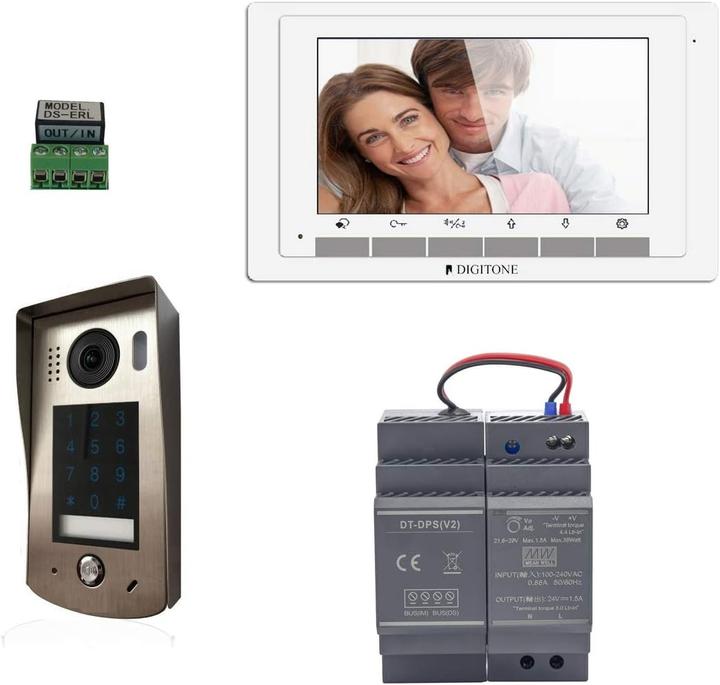 Image du produit Digitone DIGI7C video-deurintercom met toetsenbord met code en kleurenmonitor, 17,8 cm (7 inch)
