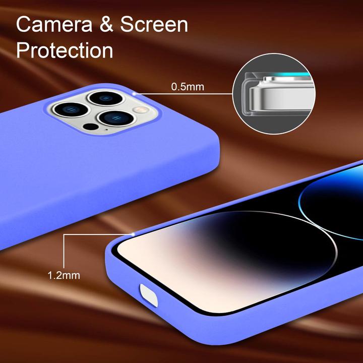 Produktbild Cadorabo Hülle für Apple iPhone 14 PRO im TPU Liquid Silicone Case Style (Apple iPhone 14 Pro)