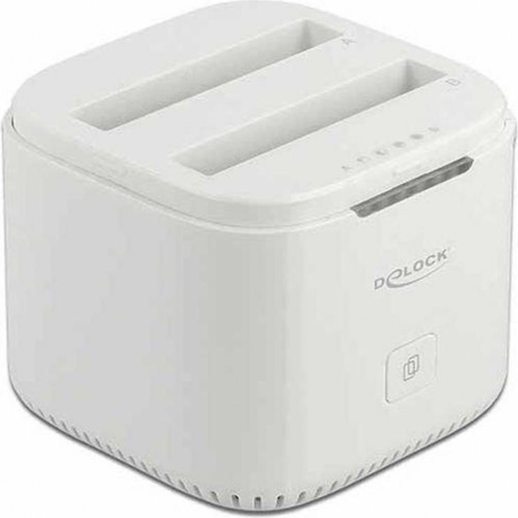 Delock Docking and Cloning Station 63084 2x 2.5 SATA SDD/HDD, Accessori per dischi rigidi