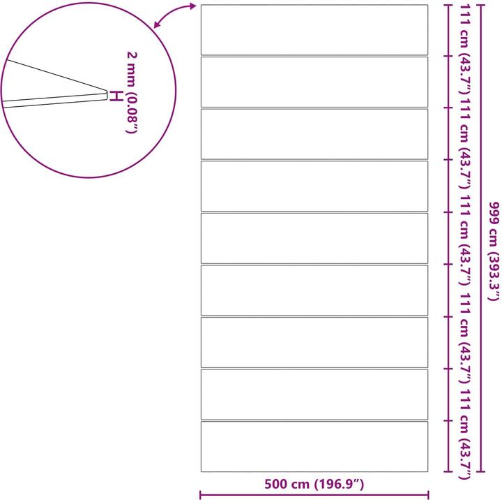 Produktbild vidaXL Bodenfolie für Pools