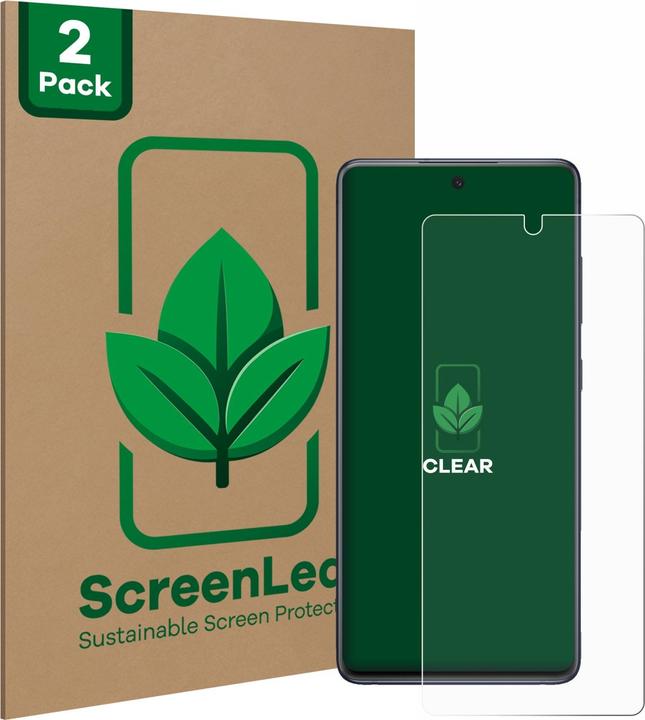 Produktbild ScreenLeaf Schutzfolie nachhaltiger Displayschutz Displayschutzfolie Folie Klar Transparent (2 Stück, Samsung Galaxy S20 FE 5G)