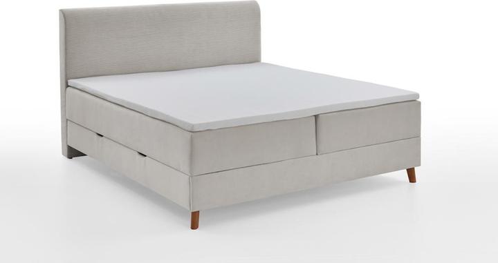 Meise Möbel Memphis box spring bed Wooden base 100% polyester Beige (180 x 210 cm)