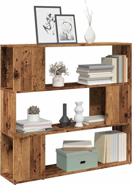Image du produit vidaXL Bücherregal/Raumteiler Altholz-Optik 100x24x94 cm (100 x 24 x 94 cm)
