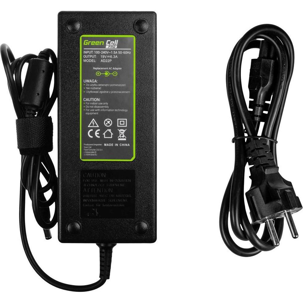 GreenCell Cell AD22P Netzteil & Spannungsumwandler Indoor (120 W), Notebook Netzteil, Schwarz