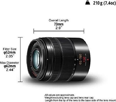 Image du produit Panasonic 45-150mm f/4.0-5.6 ASPH. Méga O.I.S. (Micro Four Thirds, Micro Four Thirds)
