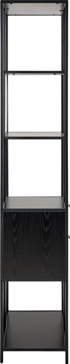 Actual product image AC Design Regal Seaford Schwarz, 77 x 35 x 185