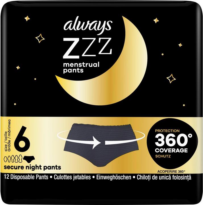 Immagine prodotto Always Zzzs (12 x, Fodere per mutande)
