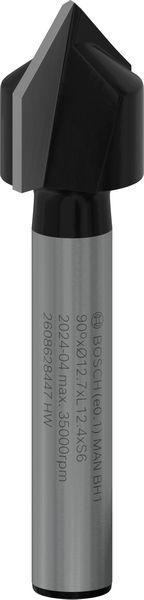 Actual product image Bosch Professional Zubehör V-groove cutter 6 mm. D1 12.7 mm. L 12.7 mm. G 45 mm. 90°