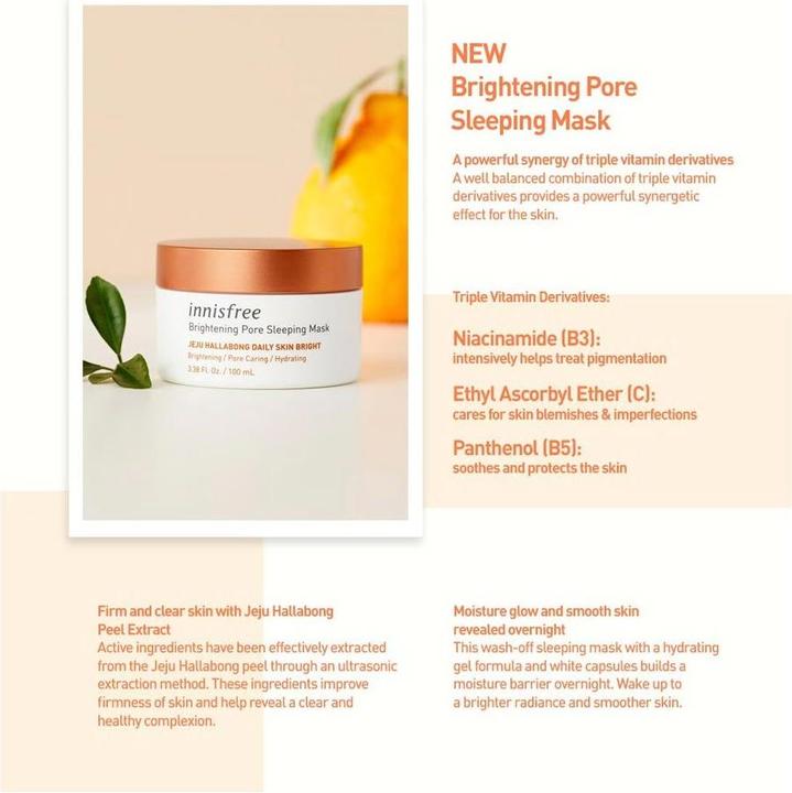 Produktbild Innisfree Brightening Pore Sleeping Mask (100 ml)