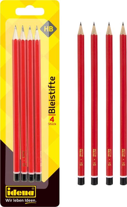 Image du produit Idena Crayon HB 4 pièces FSC100%. (HB, 4 x)