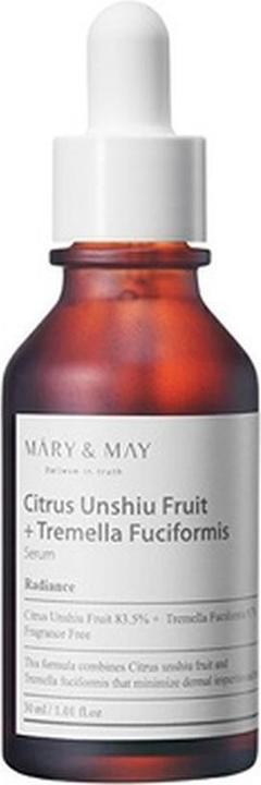 Mary&May Citrus Unshiu + Tremella Fuciformis Face Serum Reducing Discoloration 30Ml (30 ml)