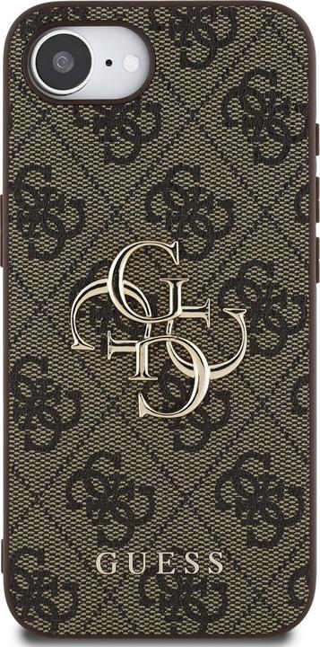 Produktbild Guess PU 4G Metal Logo Case für Apple iPhone SE (2024) - brown (Apple iPhone 16e, Apple iPhone 17e, Apple iPhone 4)