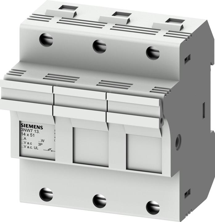 Actual product image Siemens SIEM 3NW7131 Built-in fuse base f. cylinder fuse egg (50 A)