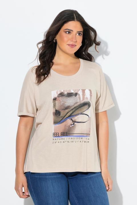 Produktbild Ulla Popken T-Shirt, Cowboyhut, Oversized, Rundhals, Halbarm (46, 48)