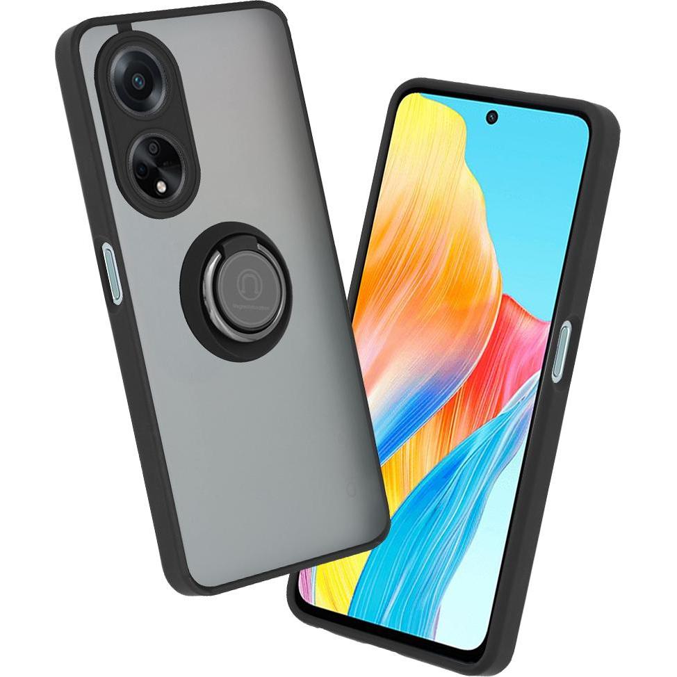 Techsuit - Glinth - Oppo A98 5G - Black (Oppo A98), Cover smartphone, Nero