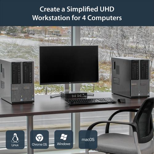 Productafbeelding StarTech Displayport Kvm Switch 4k 60hz