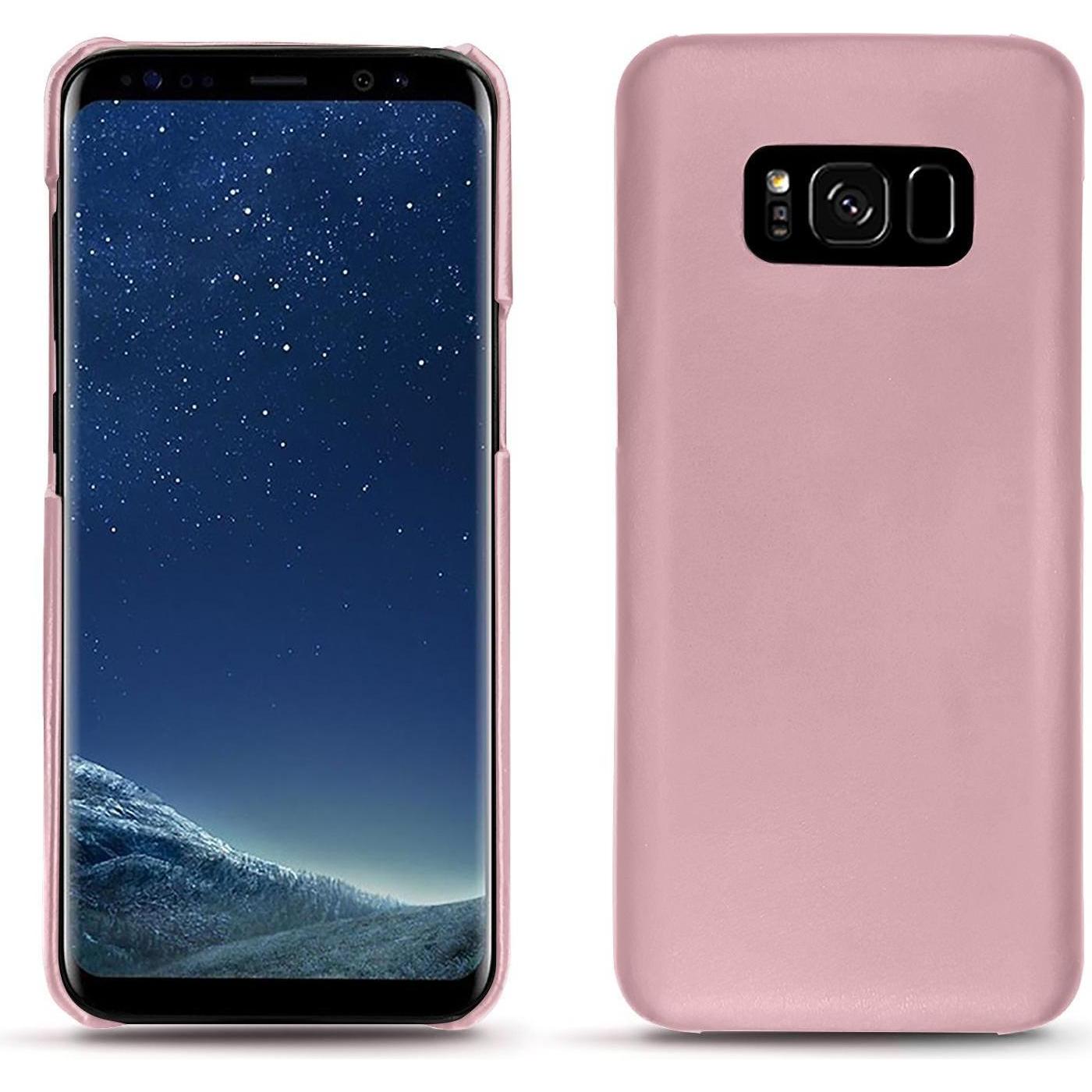 Noreve Lederschutzhülle (Samsung Galaxy S8+), Smartphone Hülle, Rosa