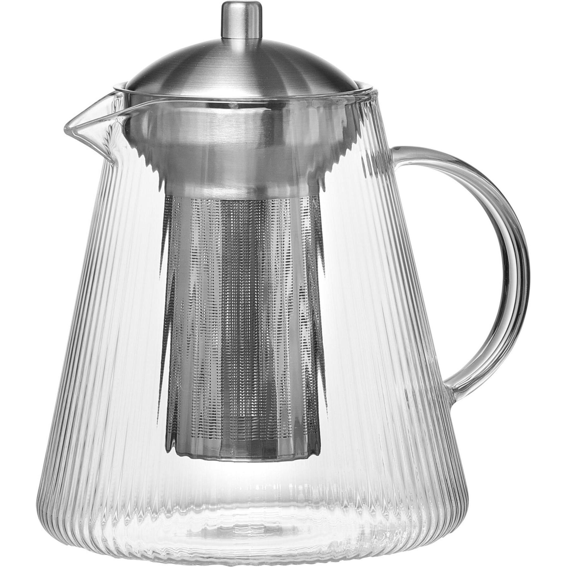 Ritzenhoff & Breker, Teiera, Teekanne Jive mit Sieb, Borosilikatglas, Klar, 1.5 L, 824636 (1.50 l)