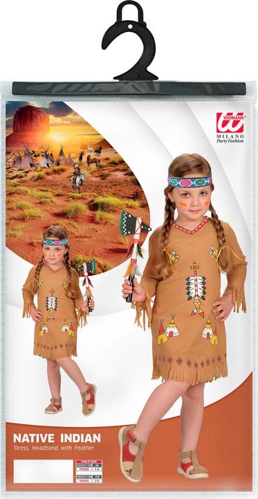 Produktbild Widmann Kinderkostüm Indianer Mädchen (98)