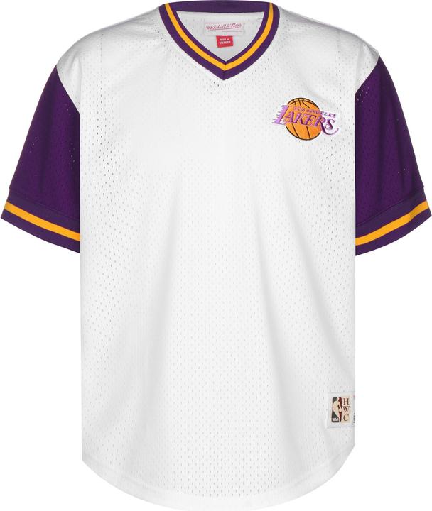 Actual product image Mitchell & Ness Jersey NBA Fashion Mesh V-Neck - LA Lakers (M)