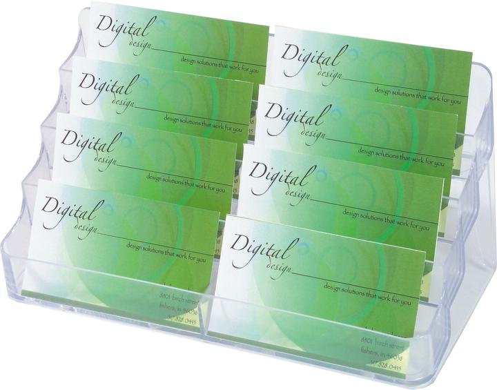 Image du produit Deflecto ® Présentoir pour cartes de visite non rempli 400 cartes Polystyrène transparent