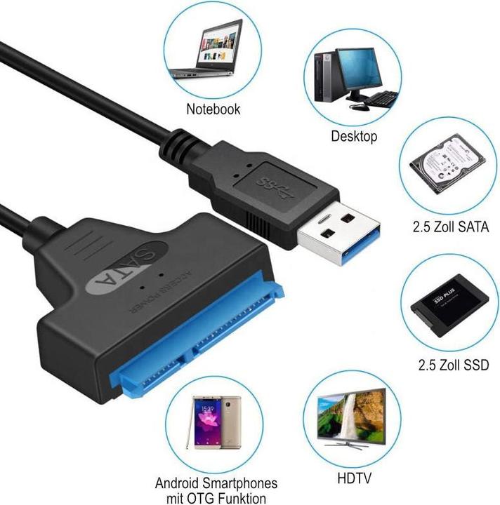 Immagine prodotto Hermex Adattatore da cavo Sata a USB