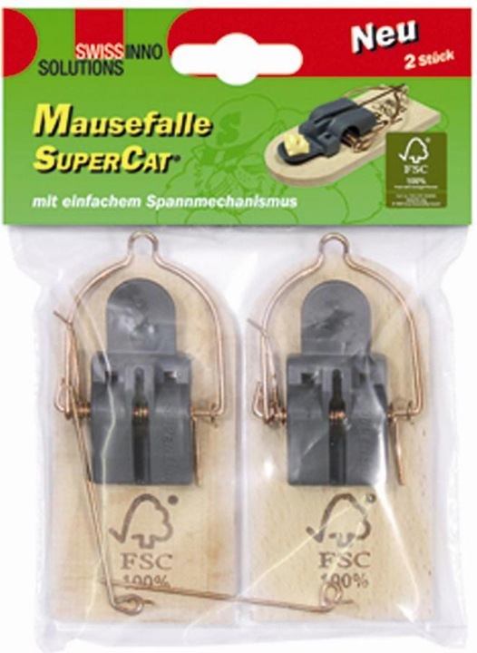 Productafbeelding Super Cat Holz-Mausefalle Set