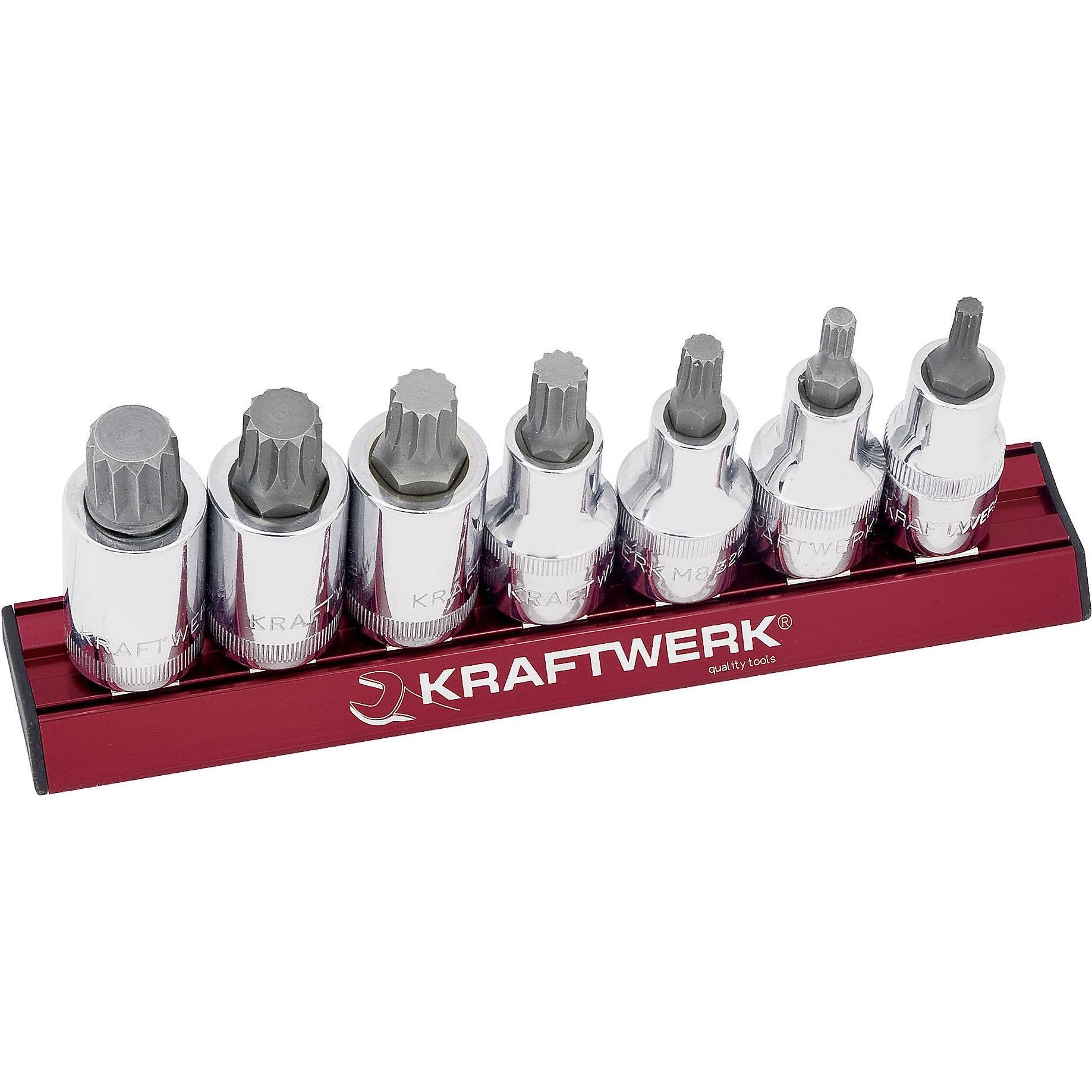 Kraftwerk, Steckschlüssel + Stecknuss, XZN-Bit-Stecknusssatz Magalu
