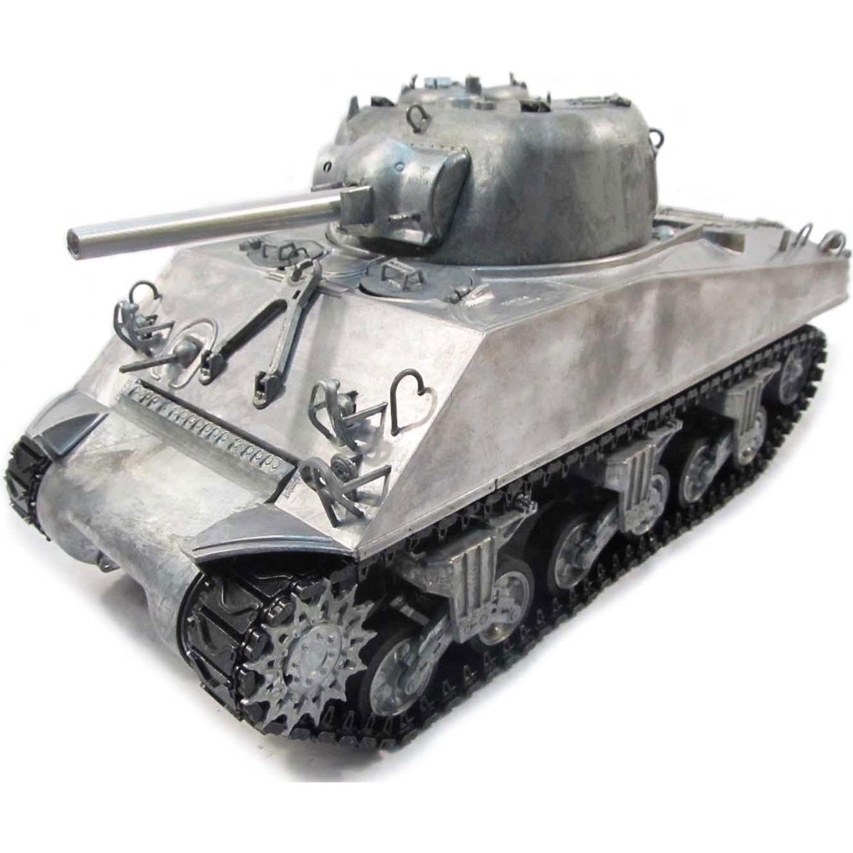 Amewi M4A3 Sherman in metallo, 2,4GHz RTR Airsoft, suono TRUE (RTR pronto all'uso)