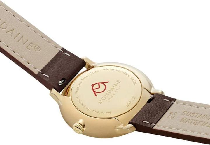 Immagine prodotto Mondaine MLE.33110.LGV Orologio da donna Doppio 33mm (Orologio da polso analogico, Fatto in Svizzera, 33 mm)