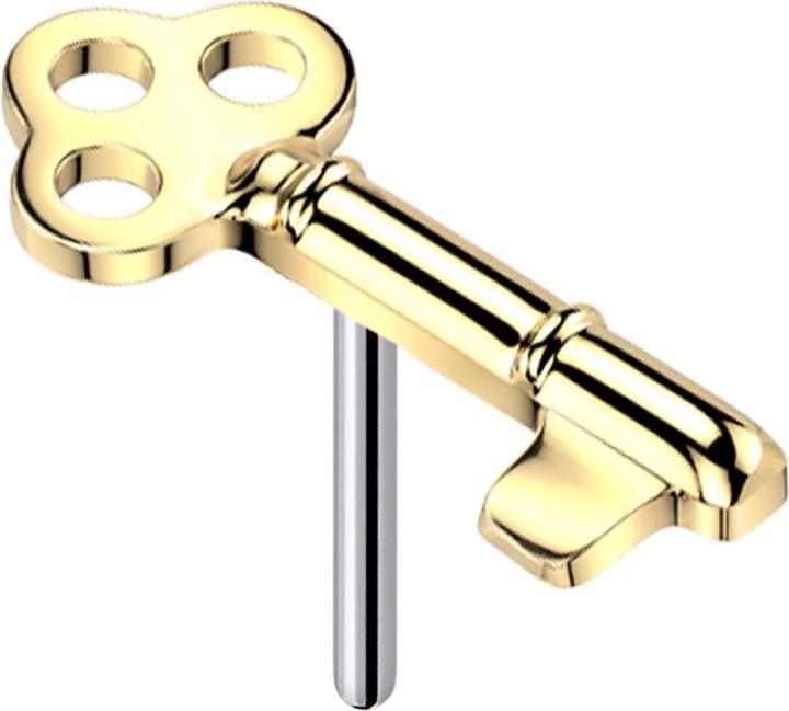 Image du produit Star Piercing Threadless Schlüssel vergoldet (sans laiton, Titane)