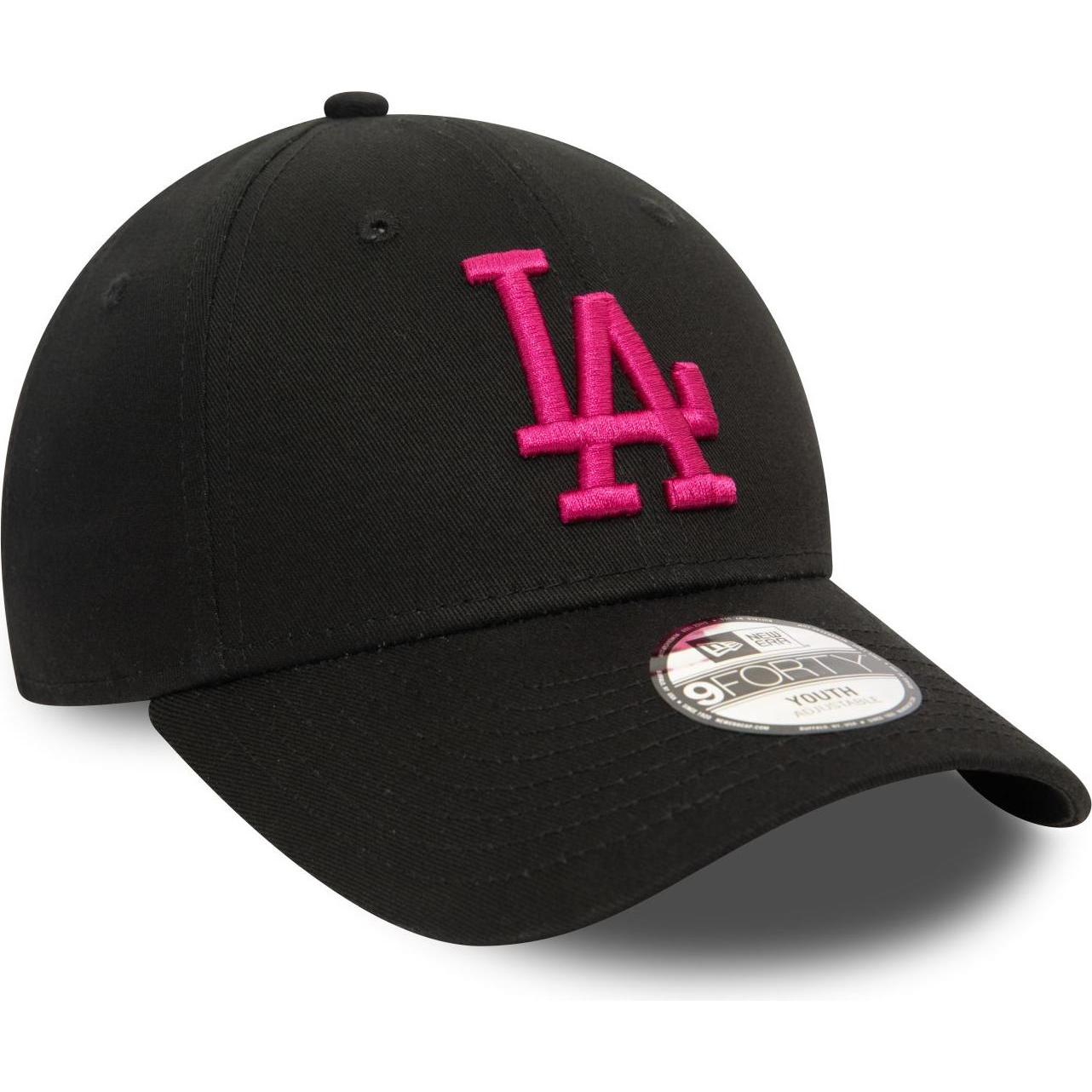 New Era, Jungen, Cap, 9Forty Kinder Cap Los Angeles Dodgers schwarz Youth, Schwarz, (55, 56, 54 C)