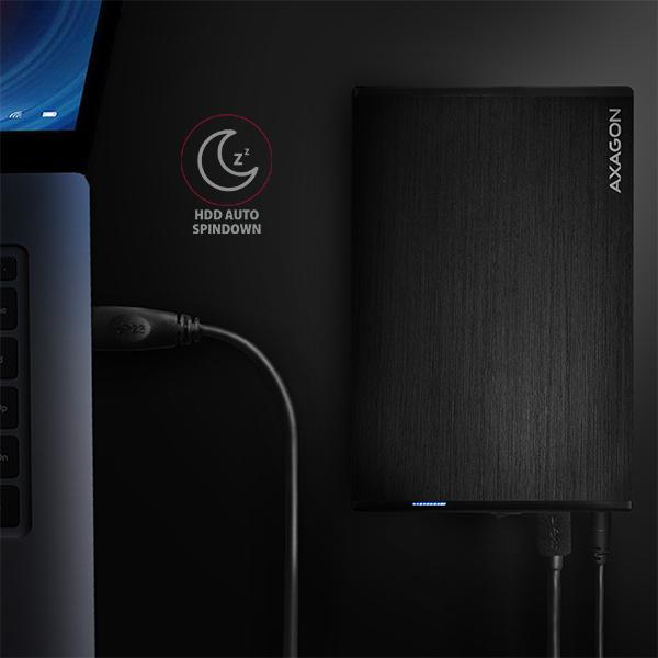 Immagine prodotto Axagon EE35-XA3 - Alloggiamento HDD - 3,5 pollici - SATA - Serial ATA II - Serial ATA III - 5 Gb (3.5")