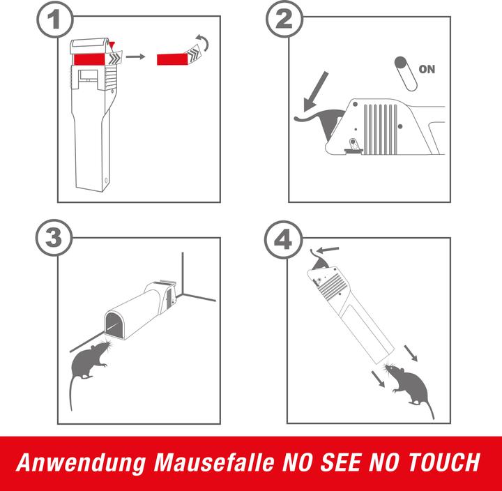 Productafbeelding Swissinno Mausefalle "No See No Touch" 1er