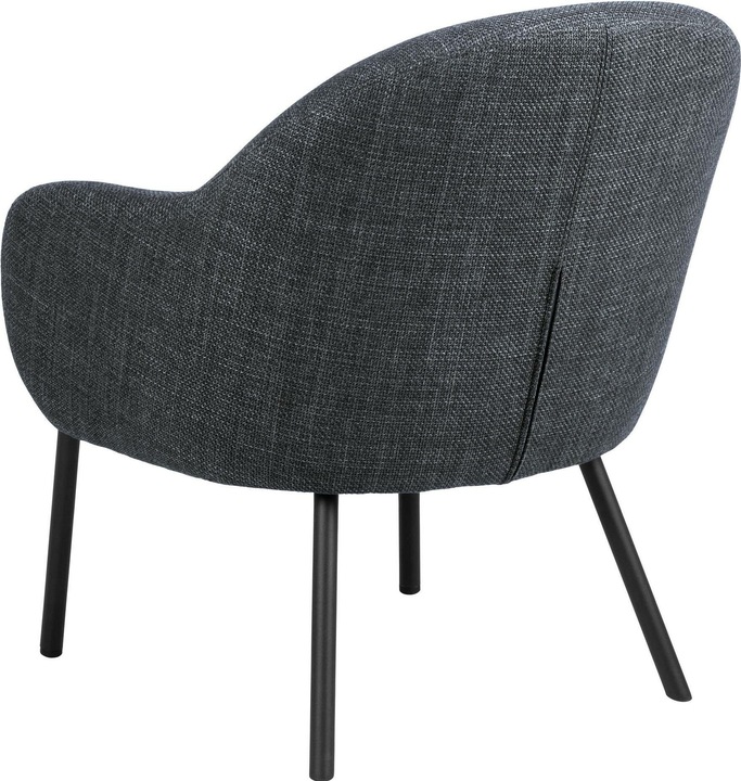 Produktbild AC Design Sessel Spencer Polyurethan (PU)/Stahl, Dunkelgrau